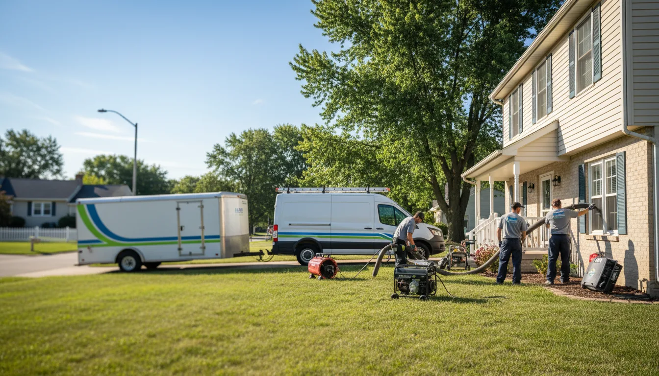Flooded Basement Restoration And Cleanup With Repair in East Alton, IL near me